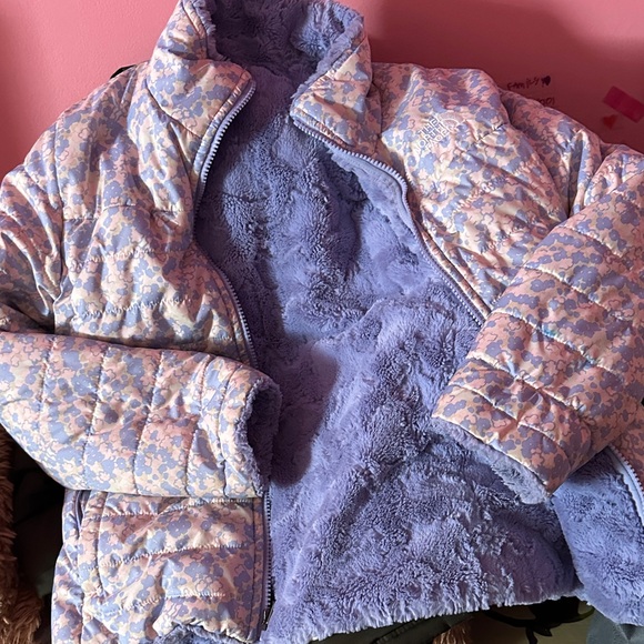 Floral Quilted Jacket with Fleece Lining Reversible - Picture 1 of 1